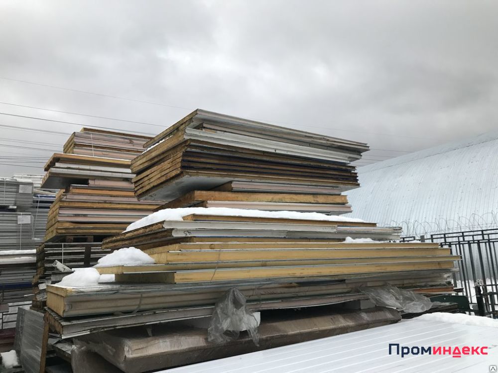 Сандвич панели Б/У пенополиуретан ППУ 40мм купить в Санкт-Петербурге ...