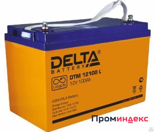 Фото Аккумуляторная батарея Delta DTM 12100 L