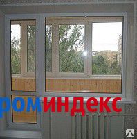 Фото Блок балконный КВЕ, окно панорамное, дверь со стеклом