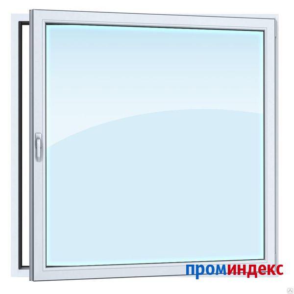 Фото Окно ПВХ Rehau 600х600 мм одностворчатое ПО 3 стеклопакет