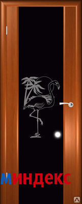 Фото Дверное полотно "Фламинго" покрытие - натуральный шпон