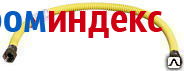 Фото Подводка-сильфон ЗУБР для газа, нержавеющая сталь, г/г 1/2" - 0,8м