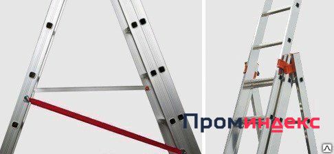 Фото Лестница-стремянка алюминиевая двухсекционная 4,32 м