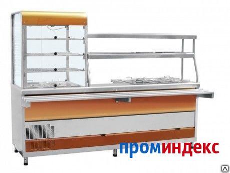 Фото Прилавок-витрина холодильный мармитный универсальный ПВХМ-70КМУ