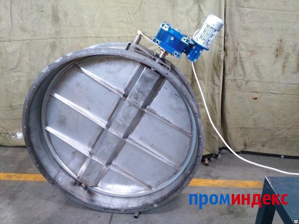 Фото Дроссельный клапан Д400-Д1200 из нержавеющей стали, сварной с уплотнениями