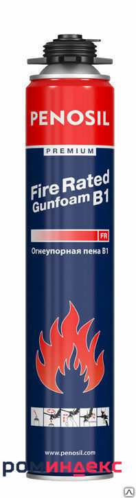 Фото Пена огнеуп. проф. монтажная PENOSIL Premium Fire Rated Gunfoam B1 750 мл