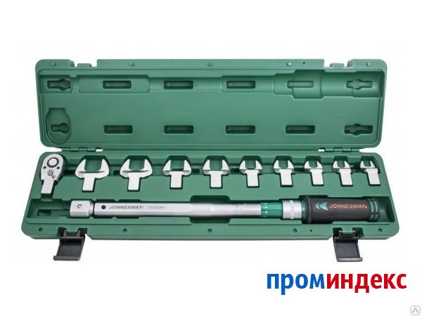 Фото Динамометрический ключ 40-200 Нм, 1/2"DR, со сменными насадками 13-30мм и п