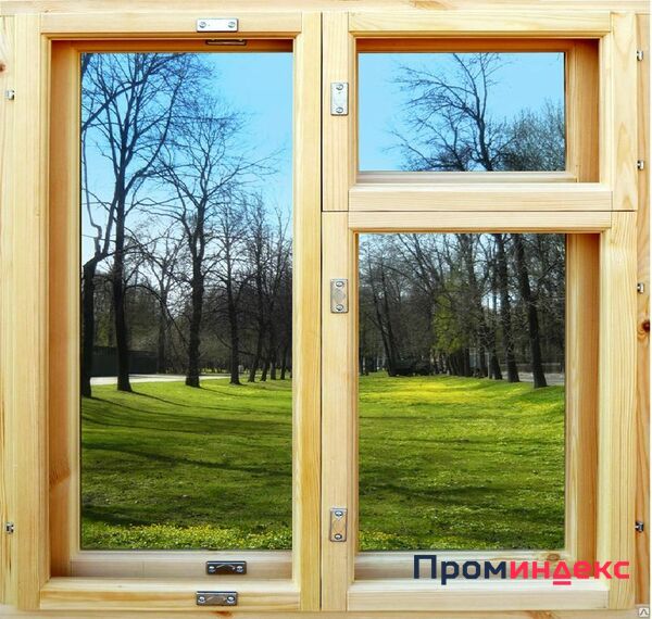 Фото Окно деревянное двойное 1м*1м