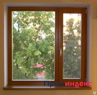 Фото Деревянное окно с одной поворотно-откидной створкой