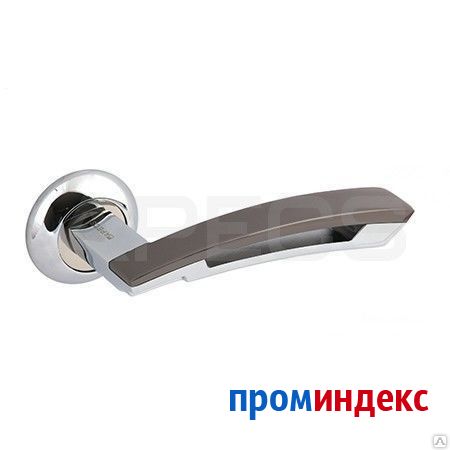 Фото Ручки дверные MEGAPOLIS MOSCOW H-0899-A-CR/BN, хром / черный никель