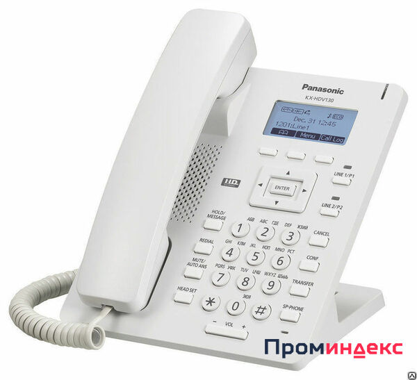 Фото IP-телефон PANASONIC KX-HDV100RU WH [БЕЛЫЙ, 1 SIP, RUS, HD]