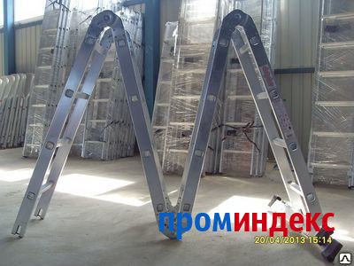 Фото Лестница алюминиевая шарнирная ТL4033, 3х4 ступеней, H=3.46 м