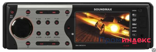 Фото DVD-ресивер Soundmax SM-CMD3016 (серебро)/G/R