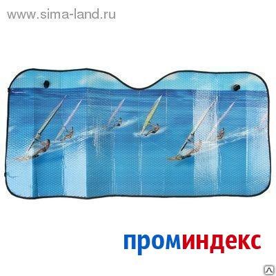 Фото Шторка Autovirazh на лобовое стекло с рисунком серфингистов