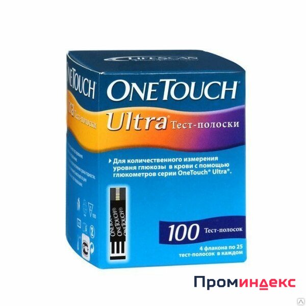 Фото Тест-полоски One Touch Ultra 100 шт