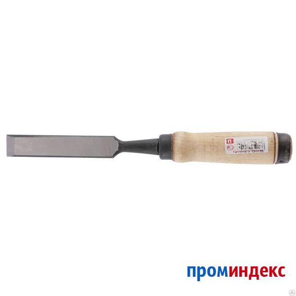Фото Долото-стамеска, 20 мм, плоское, деревянная рукоятка (Арефино) Россия