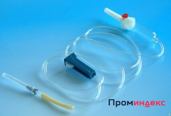 Фото Инфузионная система для переливания растворов с пластиковым шипом
