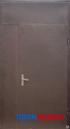 Фото Дверь утепленная с внутренней отделкой ЛДСП( С фрамугой)