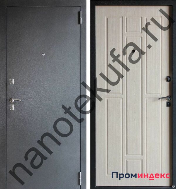 Фото Дверь входная металлическая Стандарт (Антик серебро/Венге светлый)