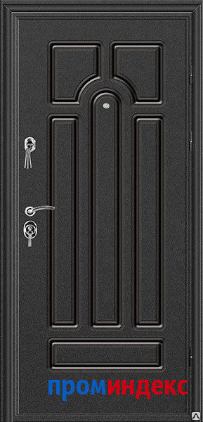 Фото Дверь металлическая входная ПР2 Соломон Муар 8019 (980)