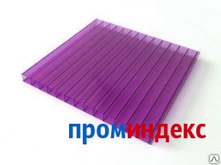 Фото Поликарбонат сотовый фиолетовый 16 мм