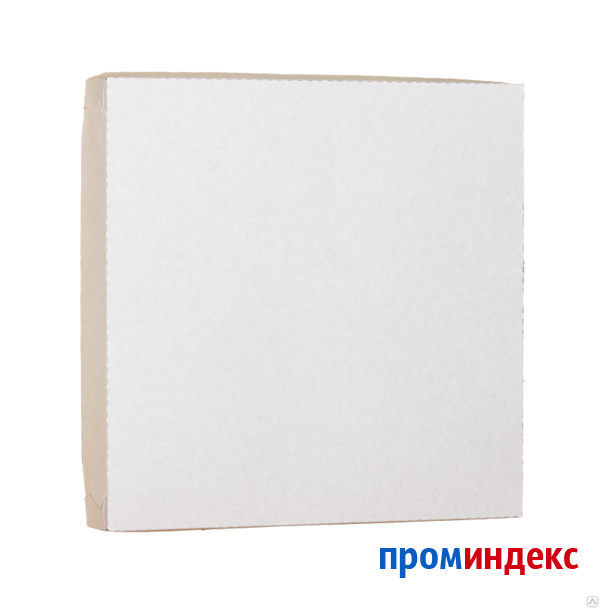 Фото Коробки для пиццы белые (без печати) 40х40х4.5 см. Дно микрогофрокартон.