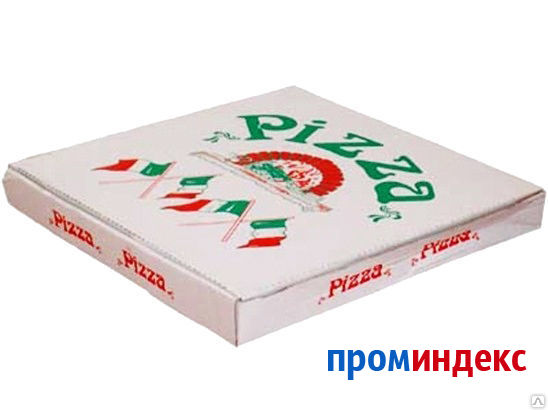 Фото Печать логотипа на коробке для пиццы