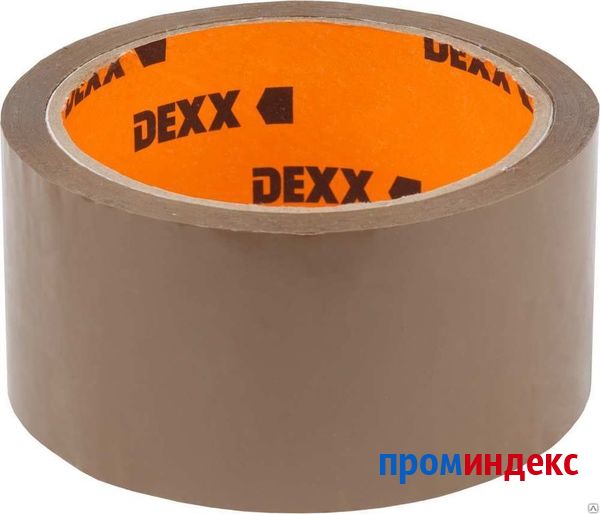 Фото Лента DEXX клеящая упаковочная, коричневая, 40мкм, 48мм х 50м