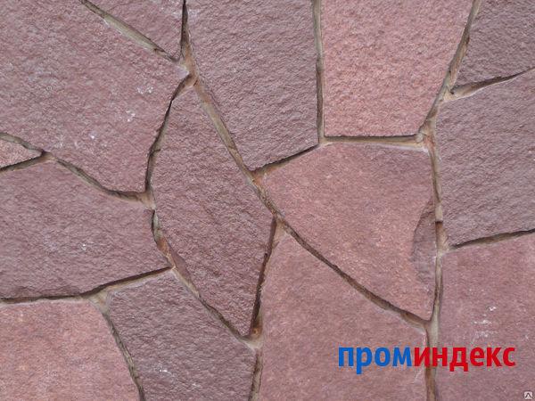 Фото Камень- плитняк 1,0 - 1,5 см (Лемезит) цвет бордо