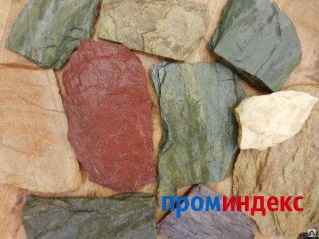 Фото Камень Сланец серо-зеленый оптом в Омске навалом