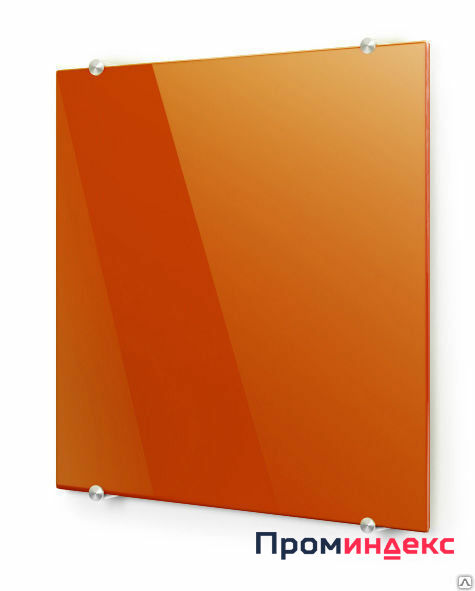 Фото Радиатор стеклянный Тепло FLORA 60Х60 оранжевый