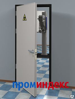 Фото Дверь рентгенозащитная ДЗР-РС-3, двупольная распашная, размер 1400*2080мм