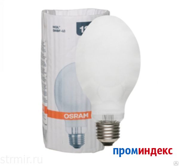 Фото Лампа ртутная ДРЛ 125вт E27 HQL OSRAM
