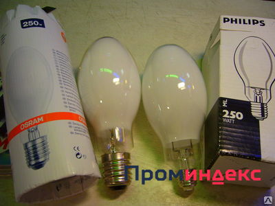 Фото Лампа ДРВ (дуговая ртутно-вольфрамовая лампа) 160 Вт, 250 Вт, 500 Вт, 750Вт