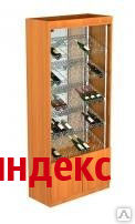 Фото Витрина для алкоголя №1-3 (задняя стенка зеркало) Собственное производство