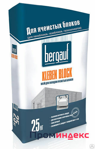 Фото Клей для укладки ячеистых блоков Kleben Block 25 кг
