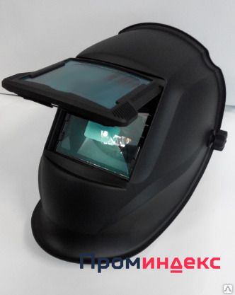 Фото Маска сварщика пластиковая FROCE черная с откидным стеклом 110*90мм Маска с
