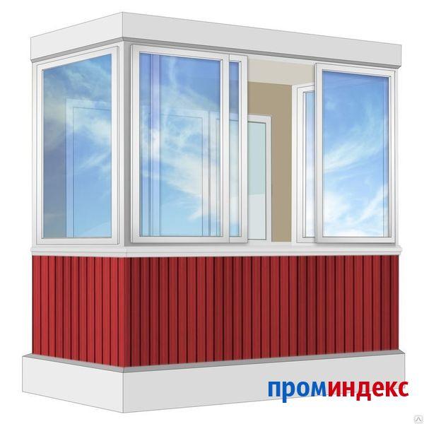 Фото Балкон Алюминиевый Provedal 2.4 м П-образное остекление