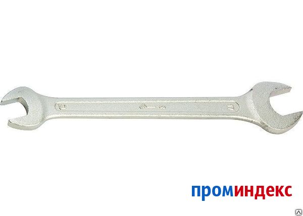 Фото Ключ рожковый 27 х 30 мм, оцинкованный (КЗСМИ) Россия