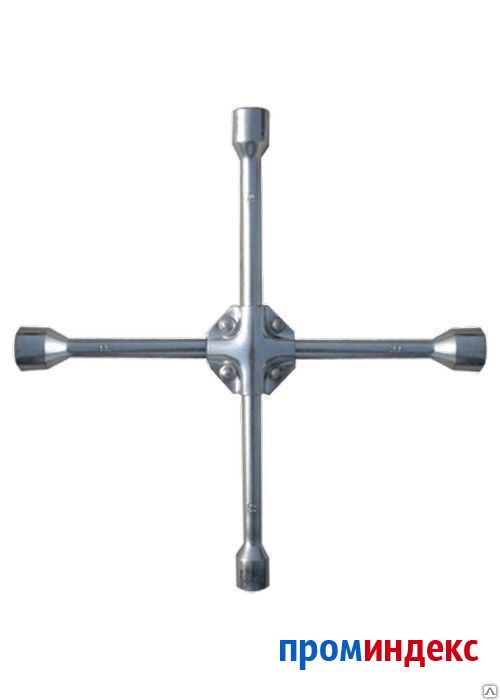 Фото Ключ-крест баллонный 17 х 19 х 21 х 22мм, усиленный, толщина 16мм