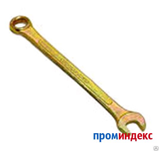Фото Ключ комбинированный, 22 мм, желтый цинк//СИБРТЕХ