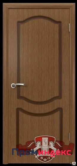 Фото Дверь шпонированная межкомнатная Классика Орех (2ДГ3/без стекла)