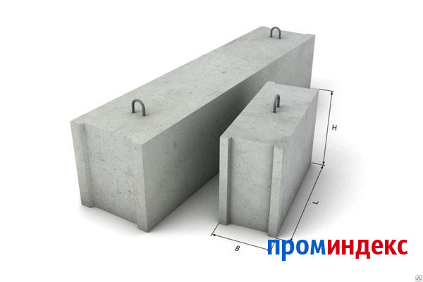 Фото Блок бетонный ФБС 12.3.6 для стен подвалов серия 1.116.1 выпуск 1