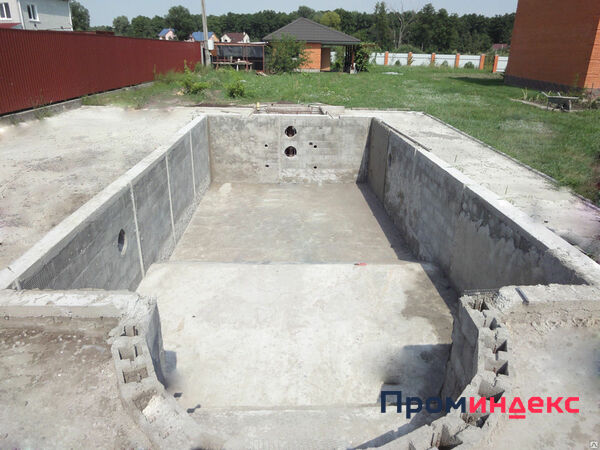 Фото Строительство бетонных бассейнов