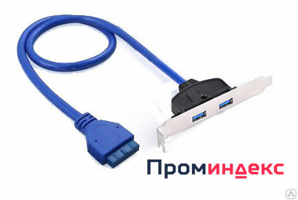 Фото Дополнительный порт 2 х USB 3.0 AF на USB 3.0 20pin Greenconnect GC-20P2UF1
