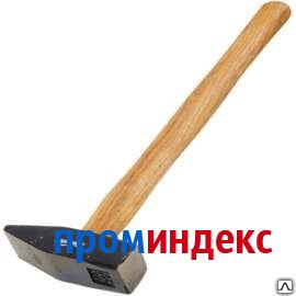 Фото Молоток слесарный 800 г, квадратный боек, деревянная ручка Россия