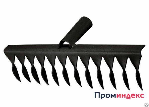 Фото Грабли 12-зубые, 320 мм, без черенка, витые Россия