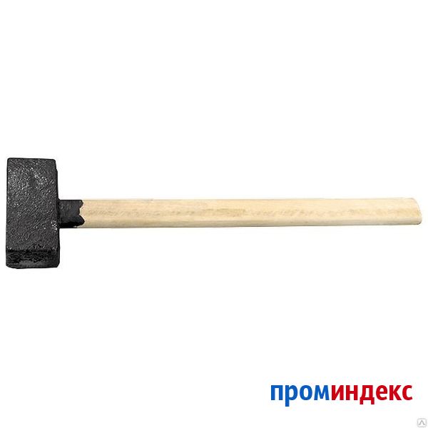 Фото Кувалда, 6000 г, литая головка, деревянная рукоятка Россия