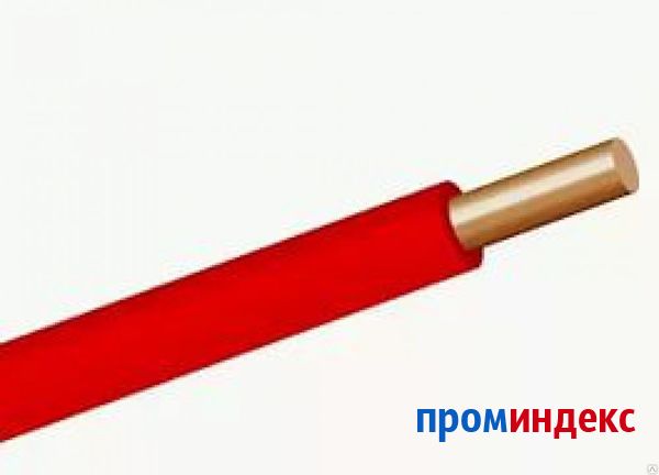 Фото Провод силовой ПуВ 1х1.5 красный ТРТС однопроволочный
