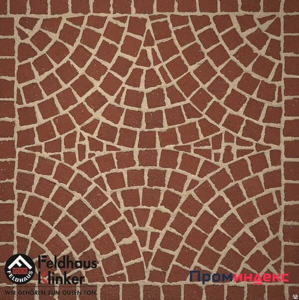 Фото Тротуарная клинкерная мозаика брусчатка Feldhaus Klinker М402 DF gala plano